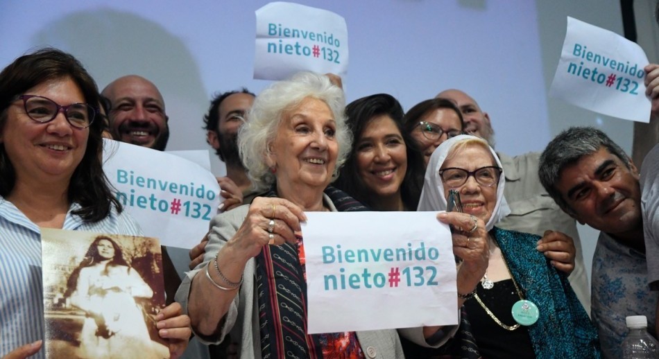 Las Abuelas de Plaza de Mayo anunciaron la restitución del nieto 132