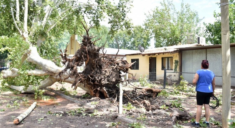 Un muerto, heridos y miles sin luz por el temporal que azotó al centro del país