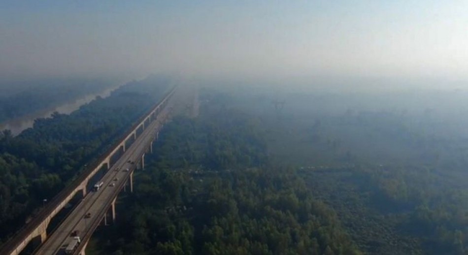 Aumenta la presencia de humo en AMBA por los focos de incendio en el Delta