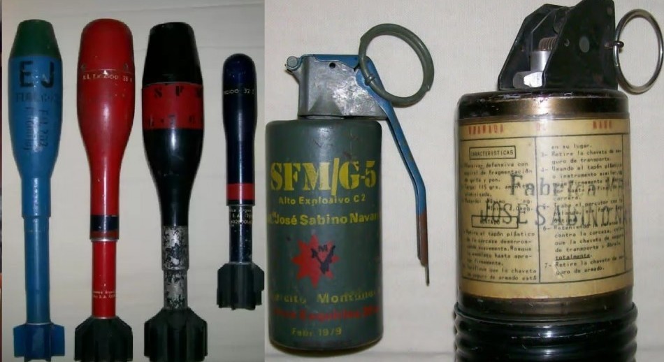 Fueron a apagar un incendio y hallaron un arsenal, junto granadas de Montoneros