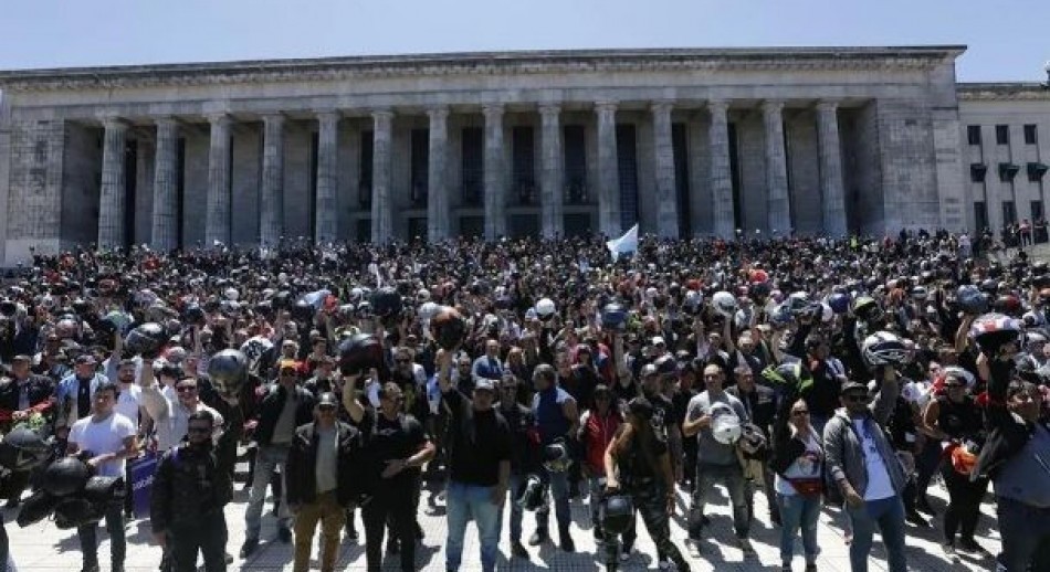 Miles de motoqueros se manifestaron en reclamo de justicia por el crimen de Blaquier